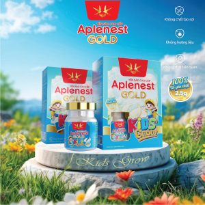Yến Sao Cao Cấp Aplenest Gold - Tổ Yến Chưng Kids Grow - Hộp quà (4/ lọ)