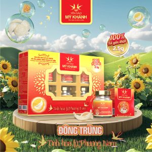 Yến sào Mỹ Khánh đông trùng là sự kết hợp giữa yến sào và đông trùng giúp bổ sung dinh dưỡng cho cơ thể mỗi ngày.